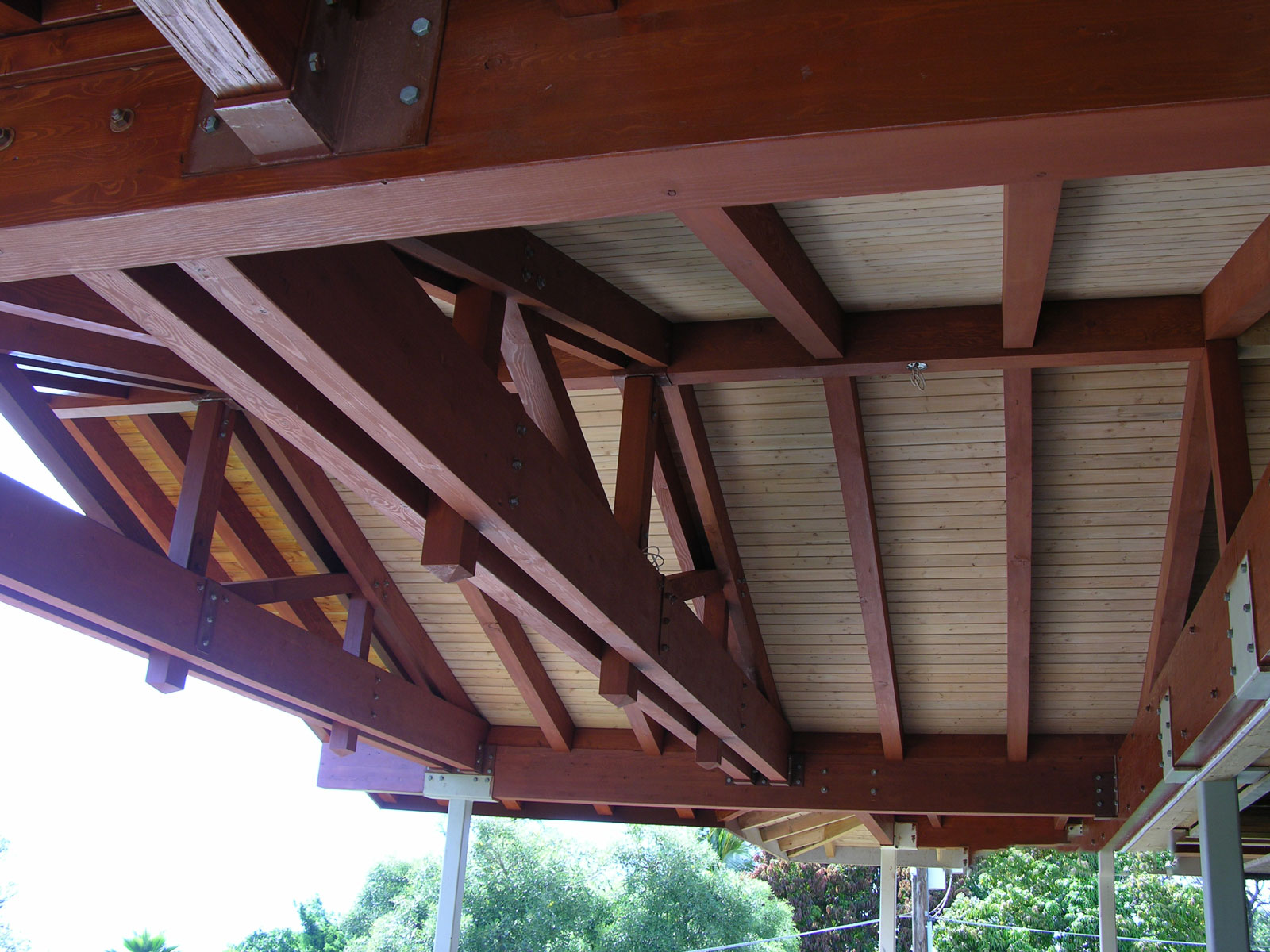 Maui ceiling before lacquer finish